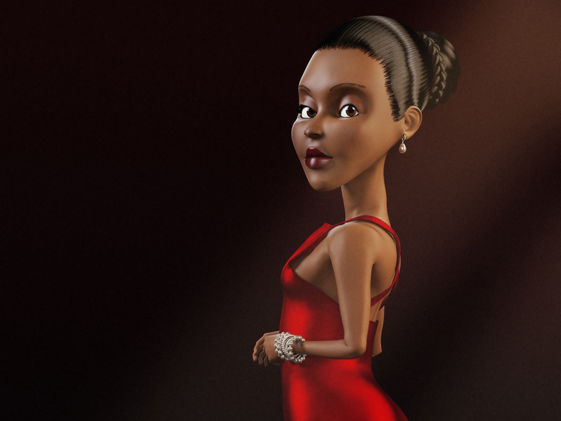 3d-character-design-fiona-in-red-dress-animation-studios-kenya